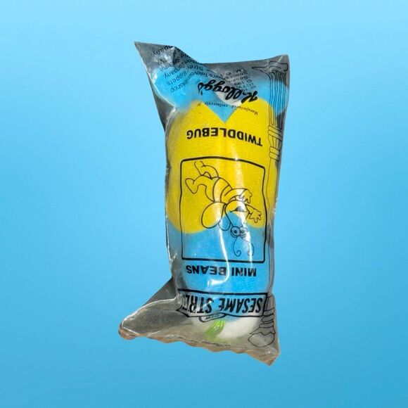 Vintage Sesame Steet Mini Beans Kelloggs Guy Smilie Elmo Tweedlebug Plush A30 - Picture 4 of 7